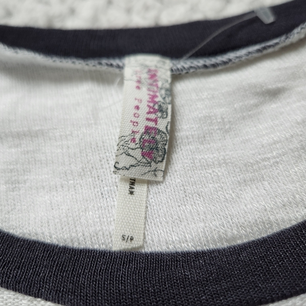New with Tags Free People Intimately Weekend Layering Top in Snow Combo sz S - Picture 4 of 7